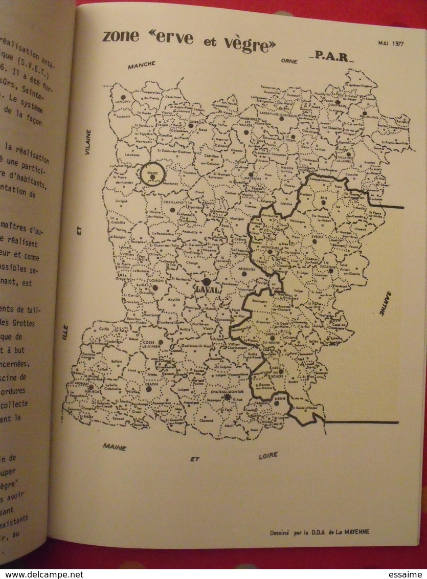 La Mayenne. préfecture de la mayenne 1978. économie, équipements. laval chateau-gontier. cartes