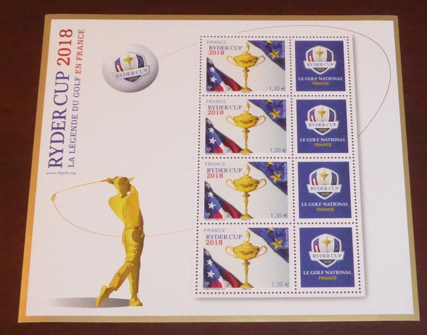 France - 2018 - N°Yv. BF142 - Golf / Ryder Cup - Neuf Luxe ** / MNH / Postfrisch - Golf