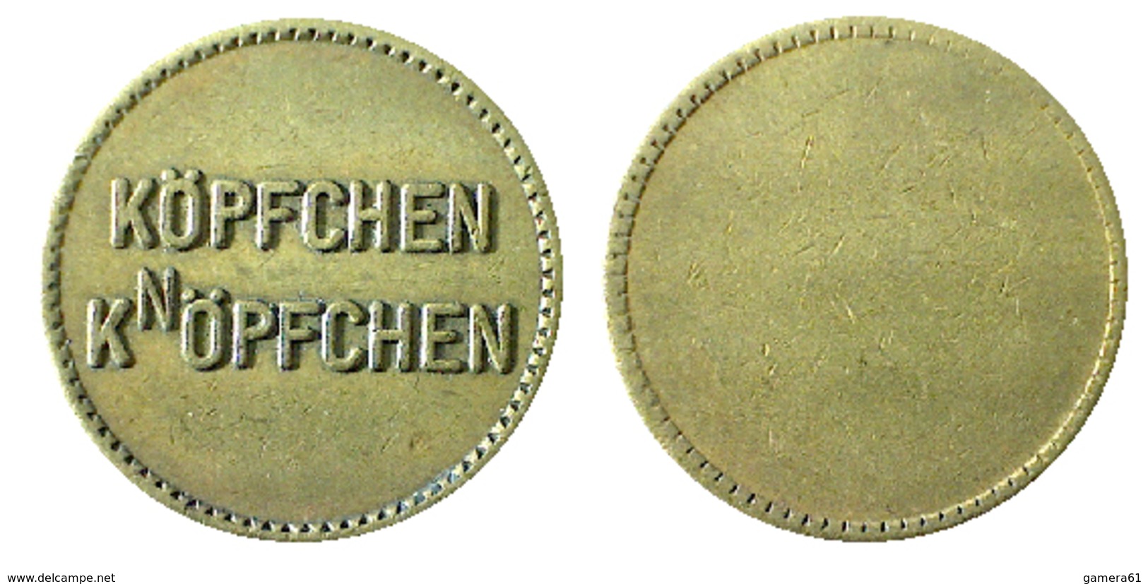 03554 GETTONE TOKEN JETON VENDING COFFEE MACHINE KOPFCHEN KNOPFECHEN - Other & Unclassified