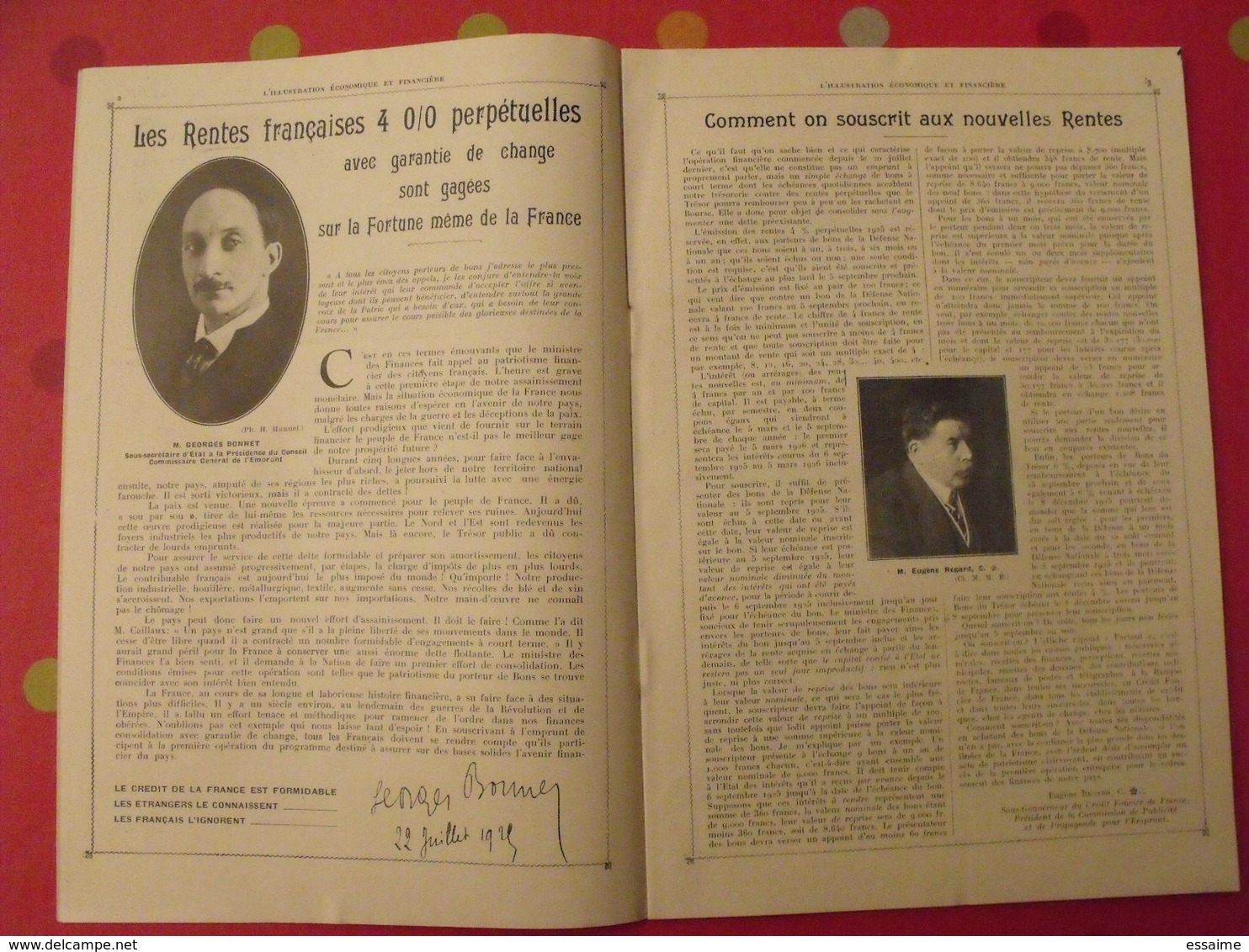 L'illustration économique Et Financière; N° Spécial De Propagande. 1925. Sarthe Joseph Caillaux. Colonies - Pays De Loire