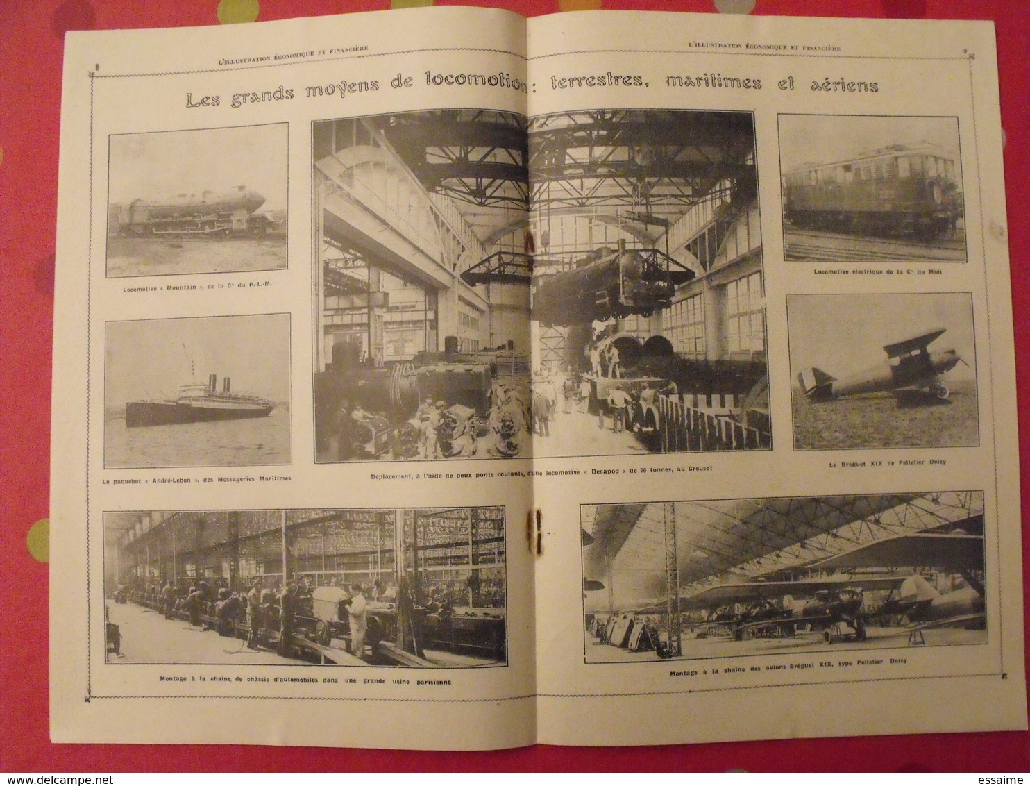 l'illustration économique et financière; N° spécial de propagande. 1925. Sarthe joseph caillaux. colonies