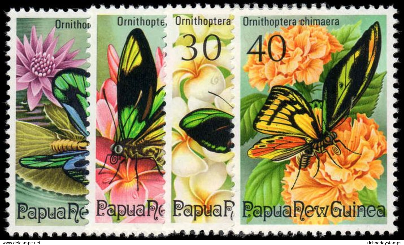 Papua New Guinea 1975 Fauna Conservation (Birdwing Butterflies) Unmounted Mint. - Papua New Guinea