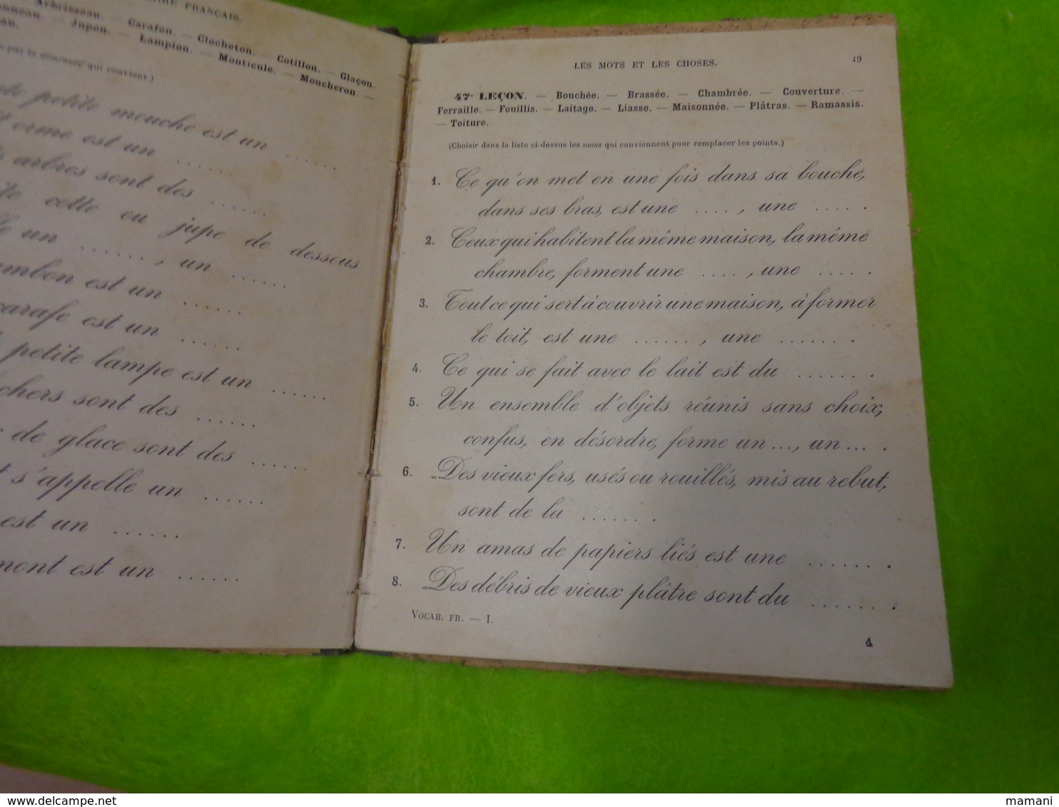 Le Vocabulaire Francais Par I.carre -de 1894- - 6-12 Years Old