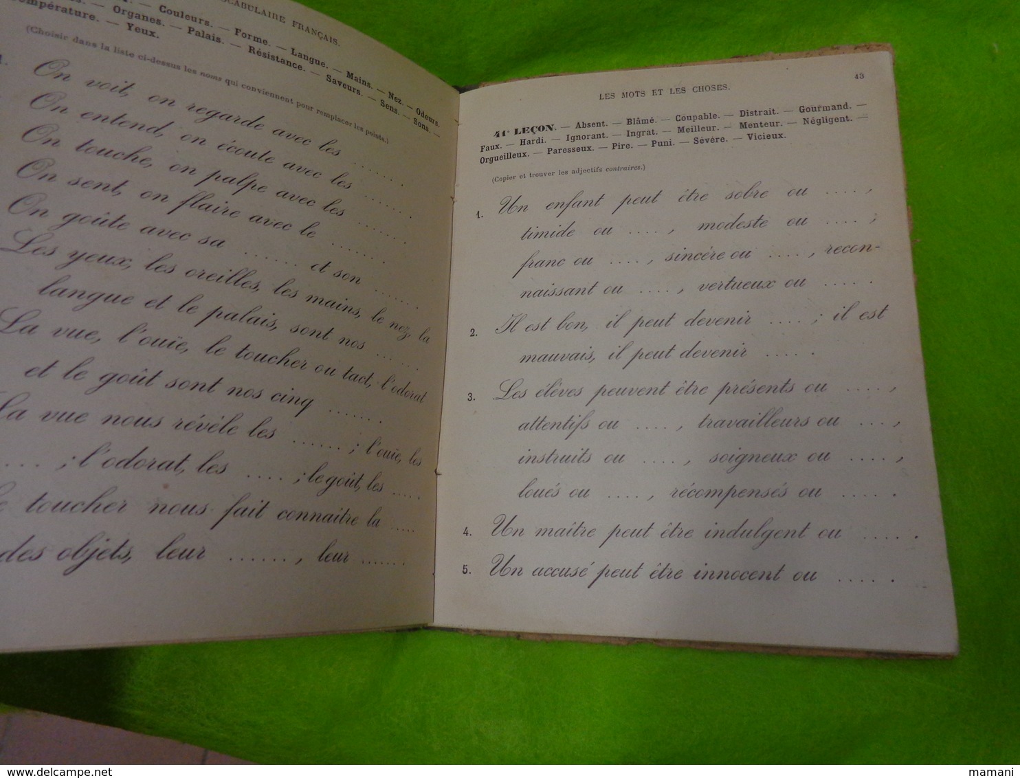 Le Vocabulaire Francais Par I.carre -de 1894- - 6-12 Years Old