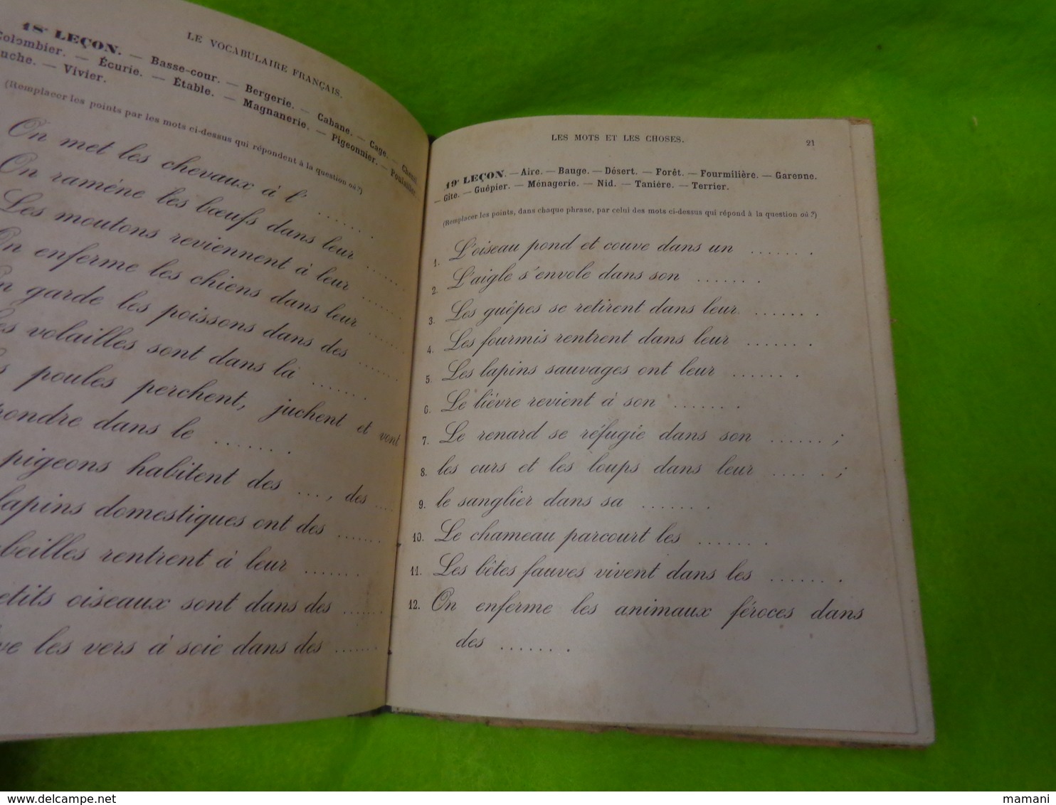 Le Vocabulaire Francais Par I.carre -de 1894- - 6-12 Years Old