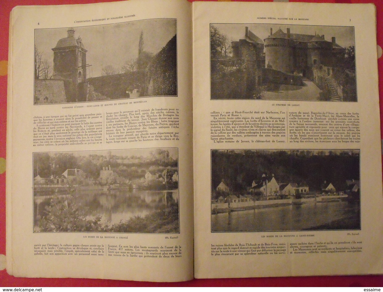 La Mayenne. N° Spécial. Orientation économique Et Financière. Mayenne. Laval. Chateau. Ernée Craon. 1933 - Pays De Loire