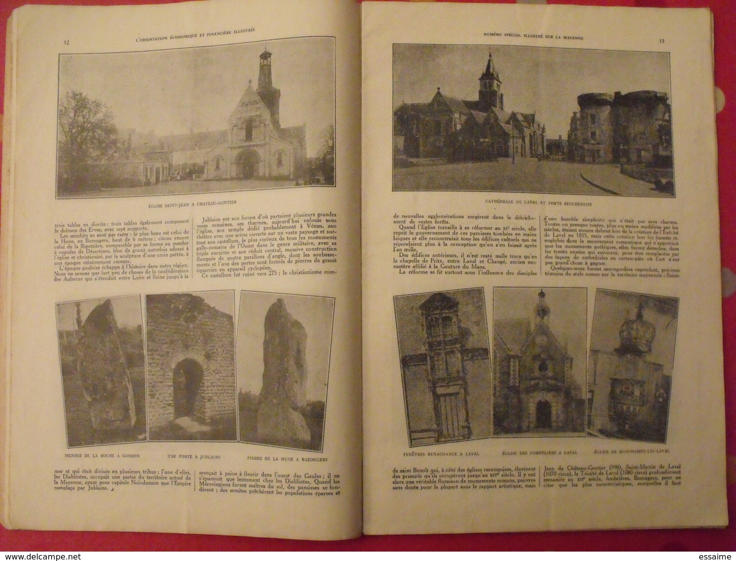 La Mayenne. n° spécial. orientation économique et financière. Mayenne. Laval. chateau. ernée craon. 1933