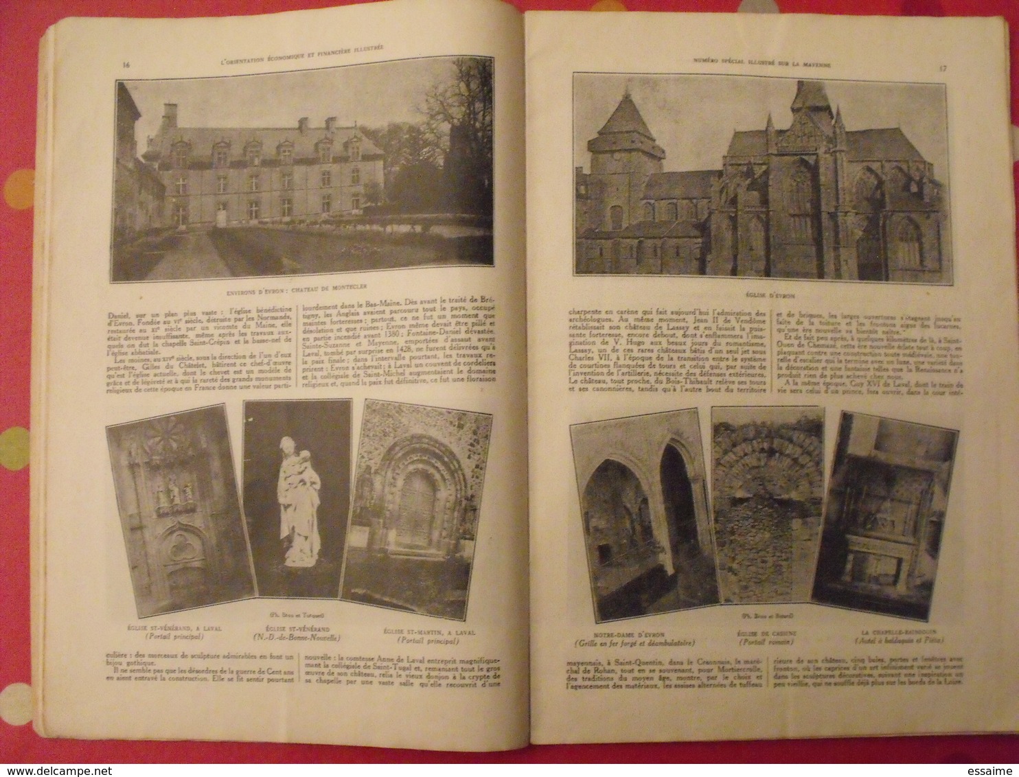 La Mayenne. n° spécial. orientation économique et financière. Mayenne. Laval. chateau. ernée craon. 1933