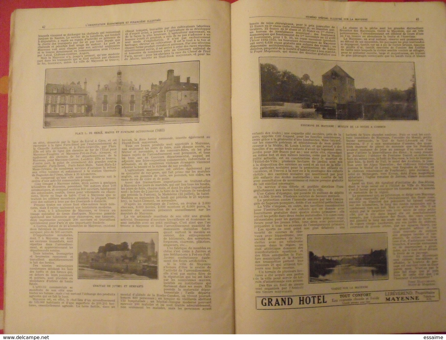 La Mayenne. n° spécial. orientation économique et financière. Mayenne. Laval. chateau. ernée craon. 1933