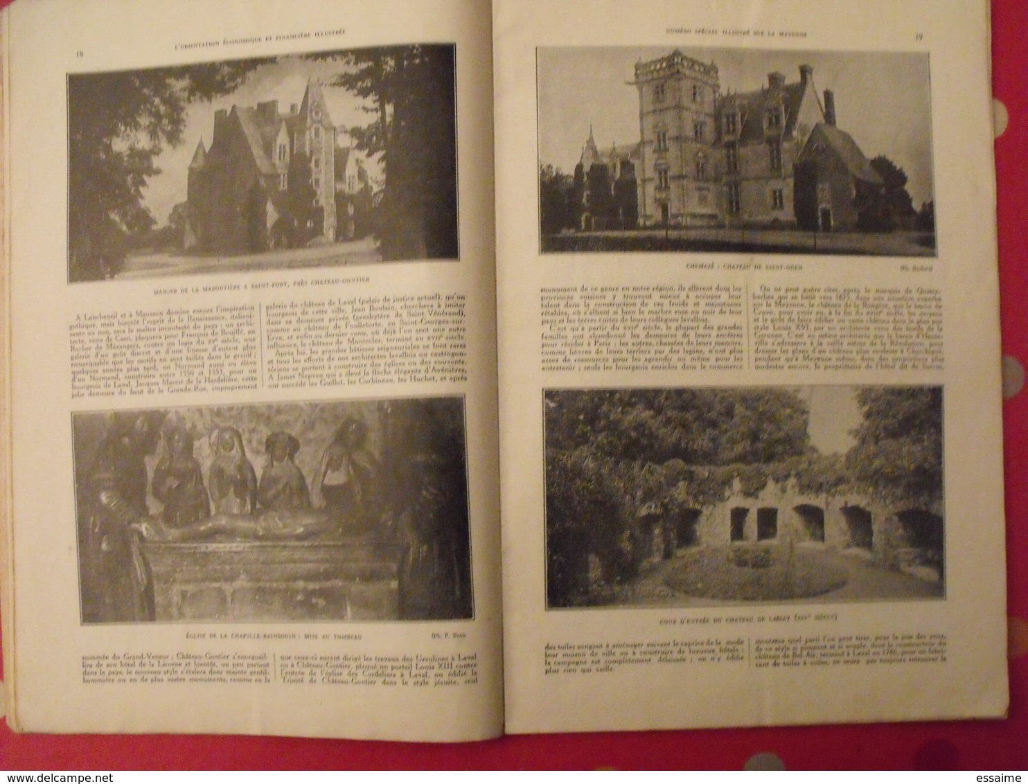 La Mayenne. n° spécial. orientation économique et financière. Mayenne. Laval. chateau. ernée craon. 1933