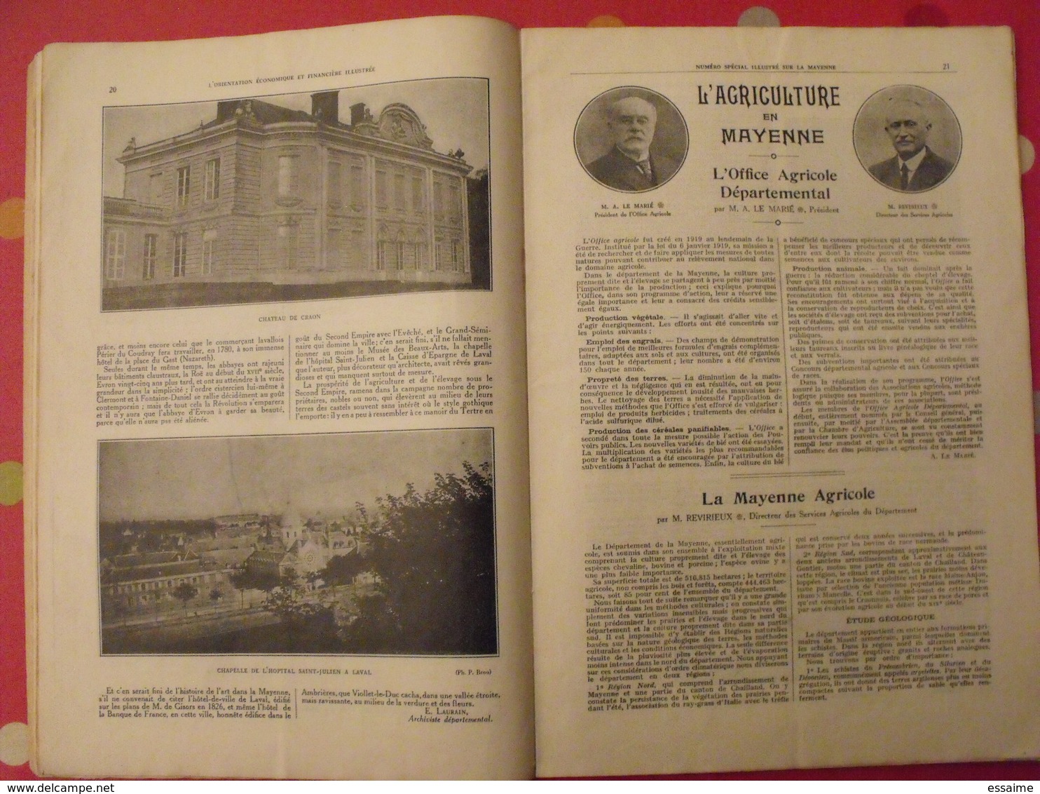 La Mayenne. n° spécial. orientation économique et financière. Mayenne. Laval. chateau. ernée craon. 1933