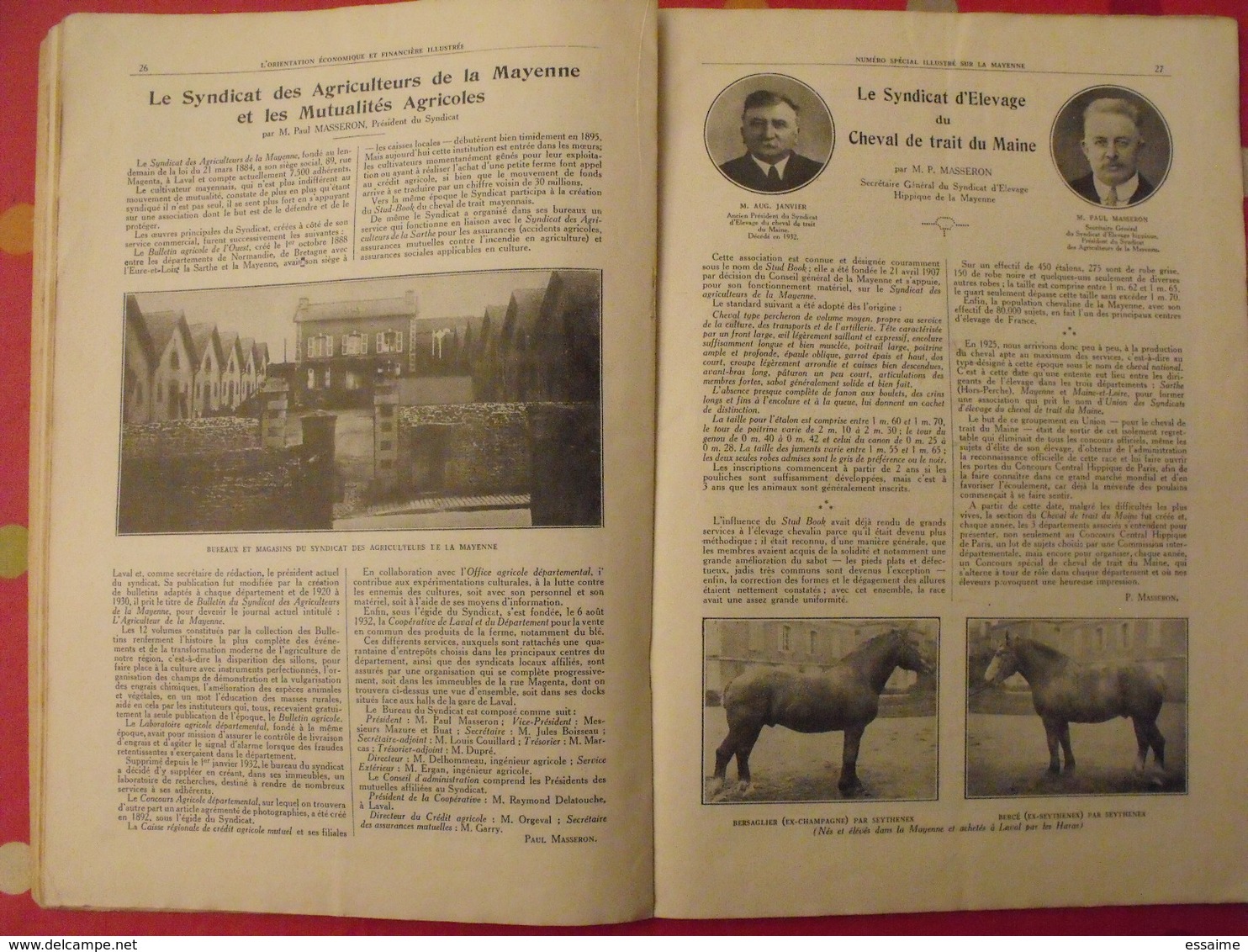 La Mayenne. n° spécial. orientation économique et financière. Mayenne. Laval. chateau. ernée craon. 1933