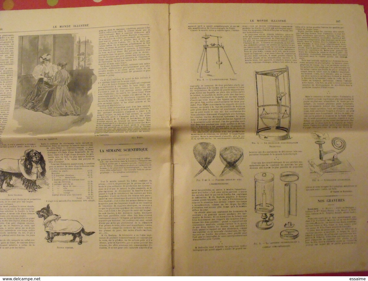 le monde illustré n° 2055 de 1896. saint-malo saint -servan quimper brest pleyben lorient madagascar