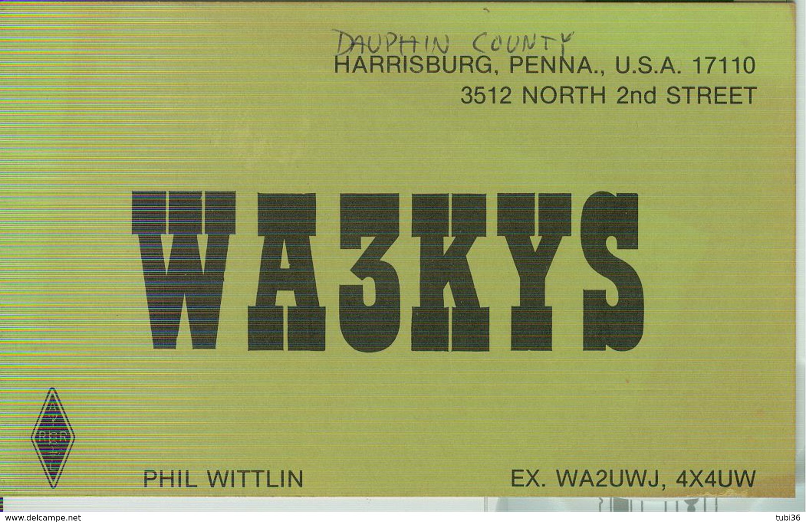 Harrisburg In Dauphin County, Pennsylvania (U.S.A.). - RADIO AMATORIALE- 29 APRILE 1984 - - Radio-amateur