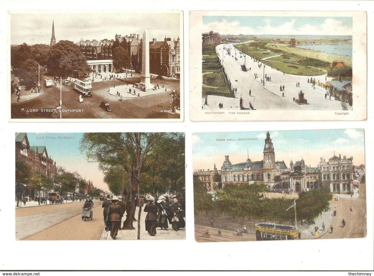 FOUR POSTCARDS OF SOUTHPORT - Southport