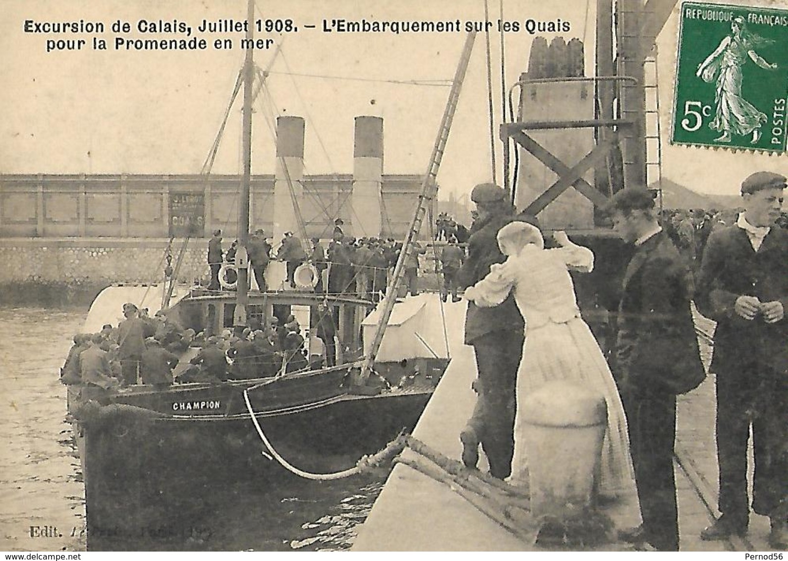 CALAIS Départ En Excursions En Bateau - Calais