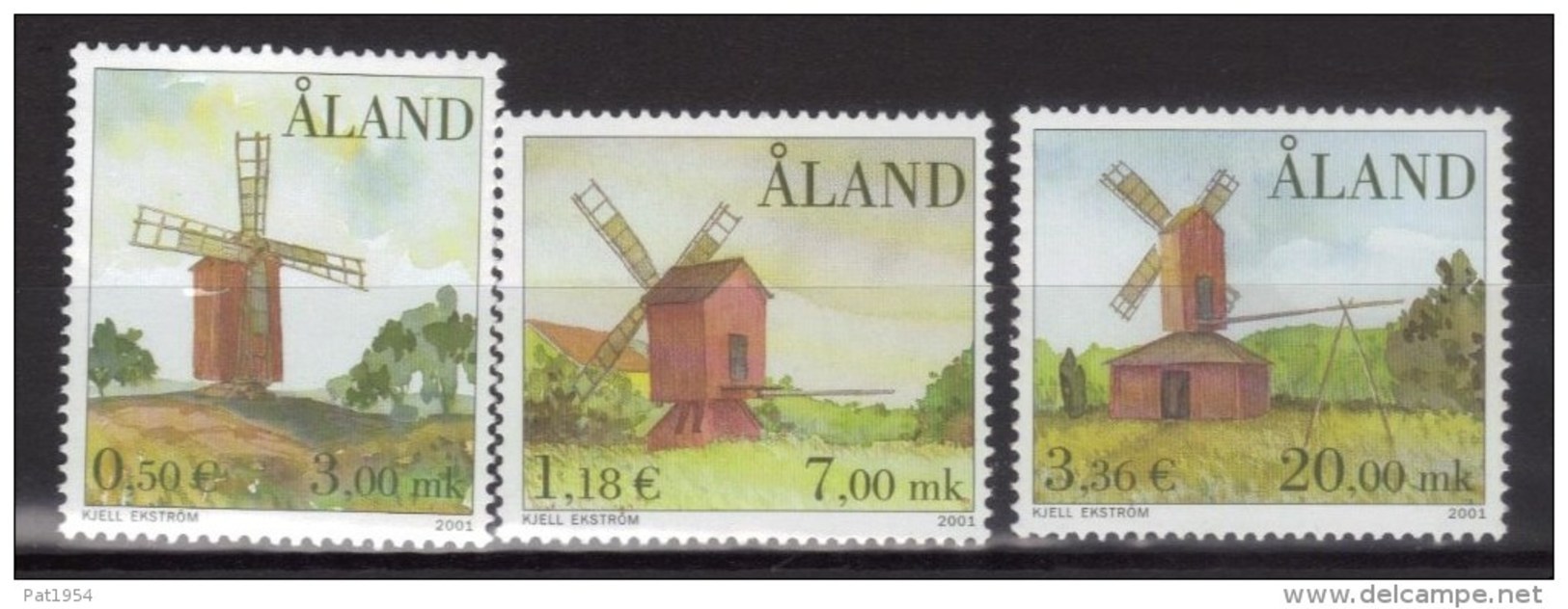 Aland 2001 N°192/194 Neufs Moulins - Aland