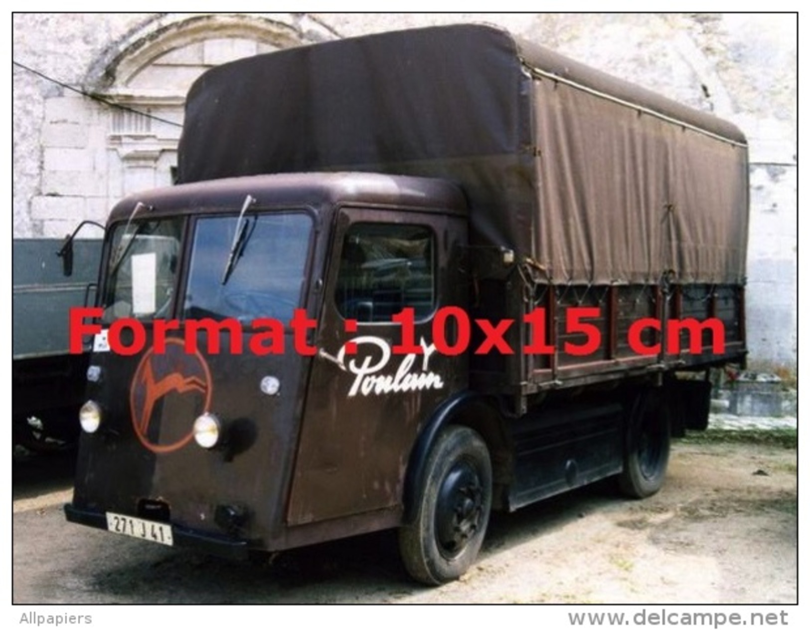 Reproduction D'une Photographie D'un Camion Sovel Pour Le Chocolat Poulain - Autres & Non Classés