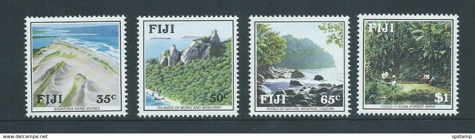 Fiji 1991 Environment Protection Scenic Views Set 4  MNH - Fiji (1970-...)