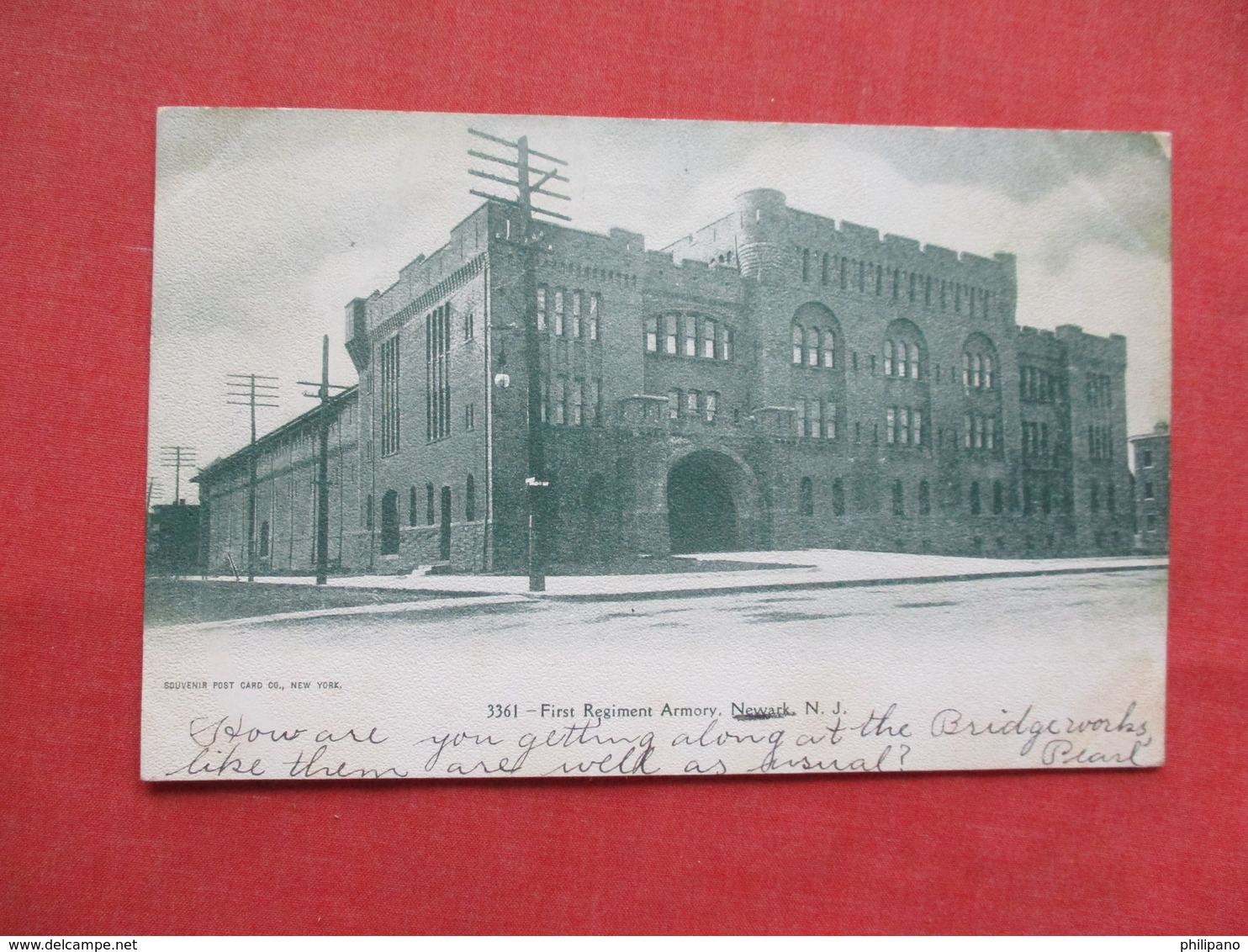 First Regimential Armory Newark   - New Jersey   Ref 3229 - Autres & Non Classés