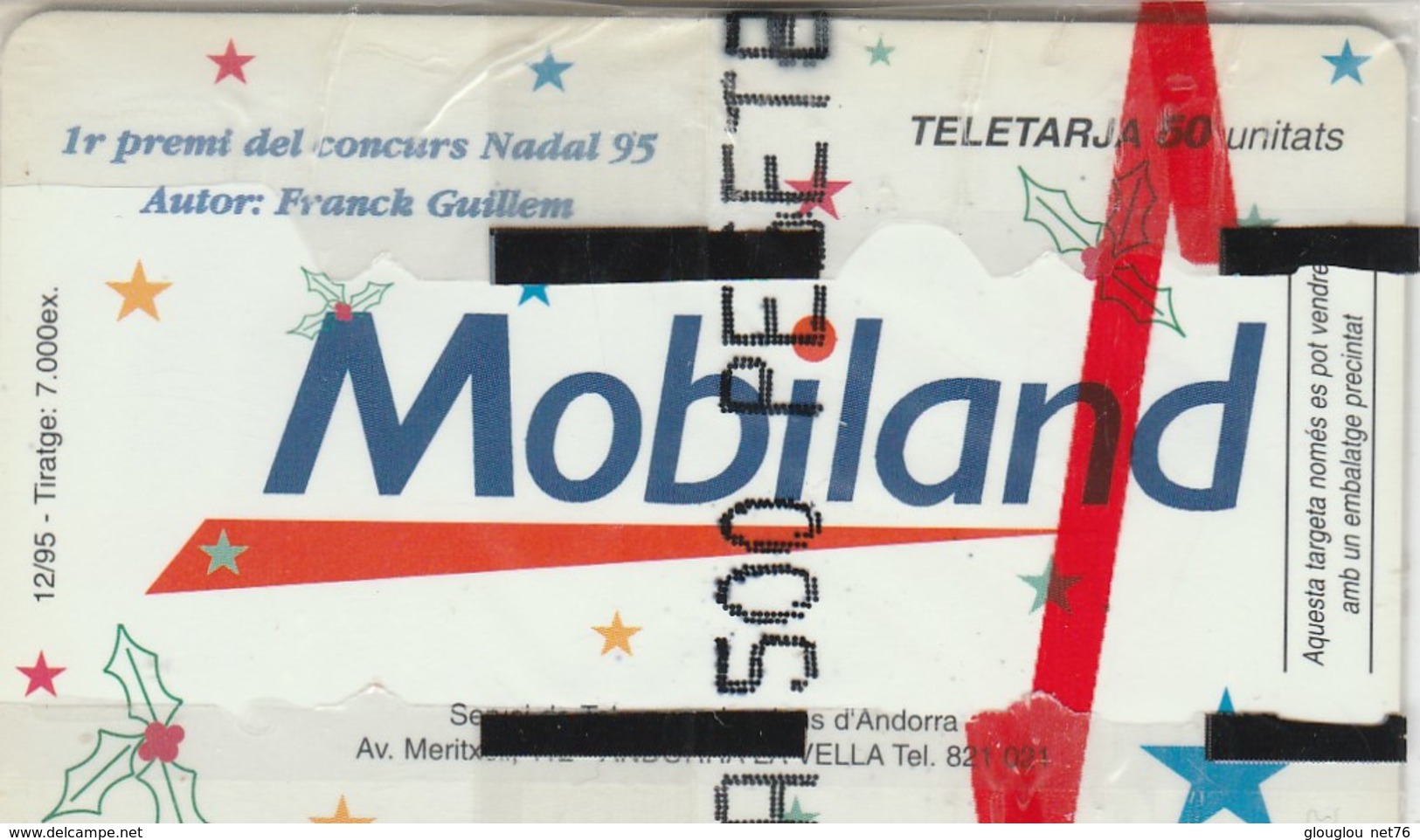 TELECARTE 50..ANDORRE...MOBILAND...NEUVE SOUS BLISTER... - Andorre