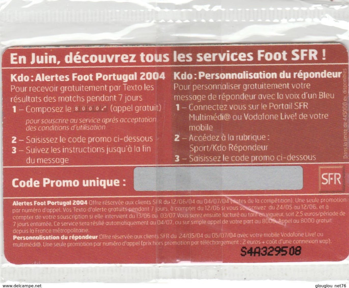 KDO SERVICES FOOT   SFR..NEUVE - Andorre