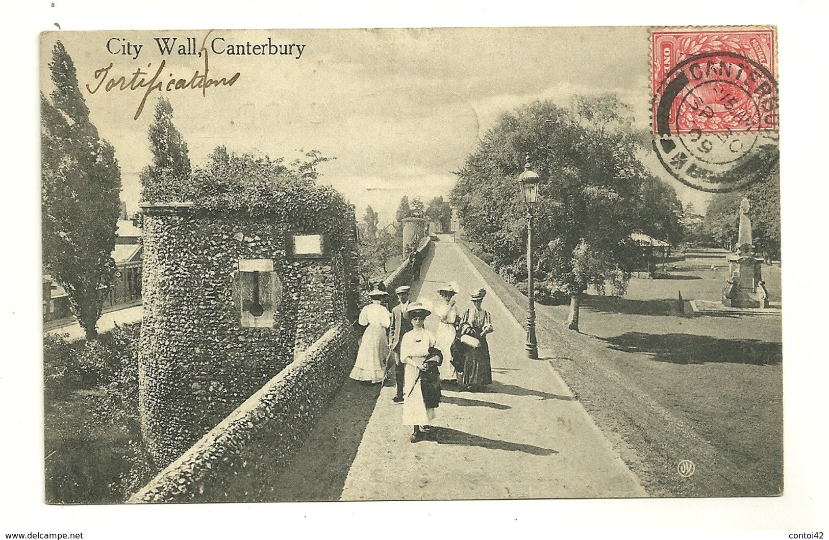 CANTERBURY CITY WALL POST CARD ANGLETERRE - Canterbury