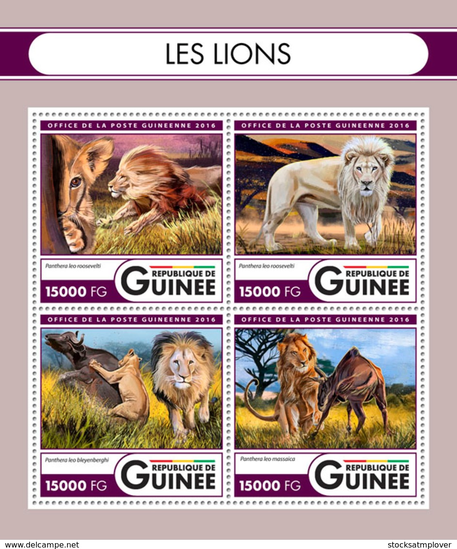 Guinea 2016 Fauna Lions - Guinea (1958-...)