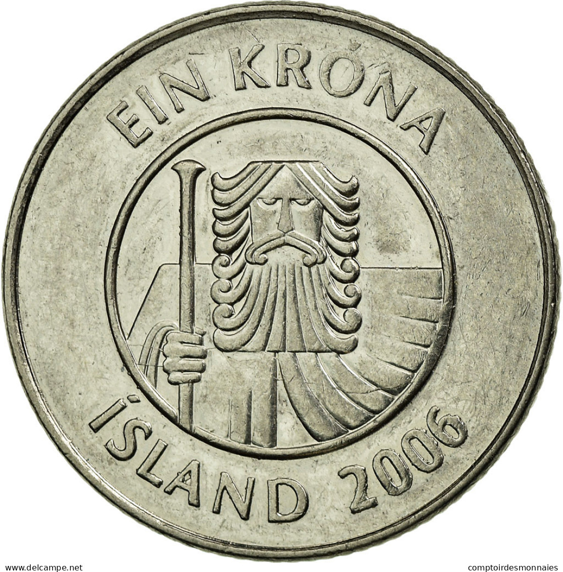 Monnaie, Iceland, Krona, 2006, TTB, Nickel Plated Steel, KM:27A - Islande