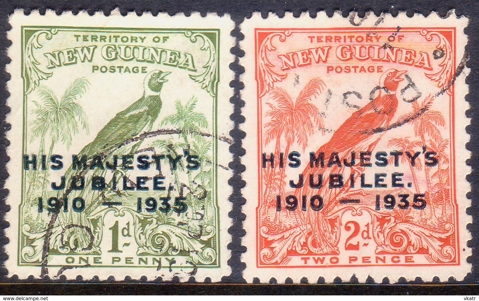 New Guinea (Territory Of) 1935 SG #206-07 Compl.set Used Silver Jubilee - Papua New Guinea