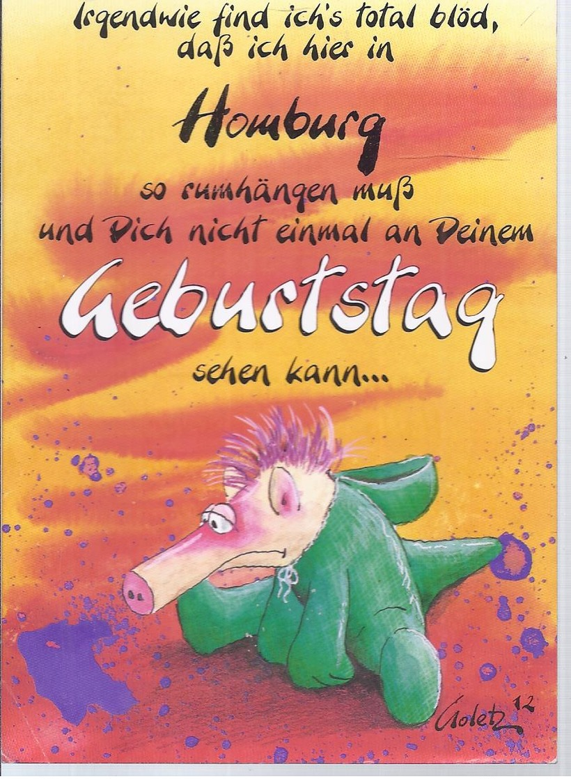 AK-40761  - Homburg - Saar . - Tikleteens - Scherzkarte  Signiert - Saarpfalz-Kreis