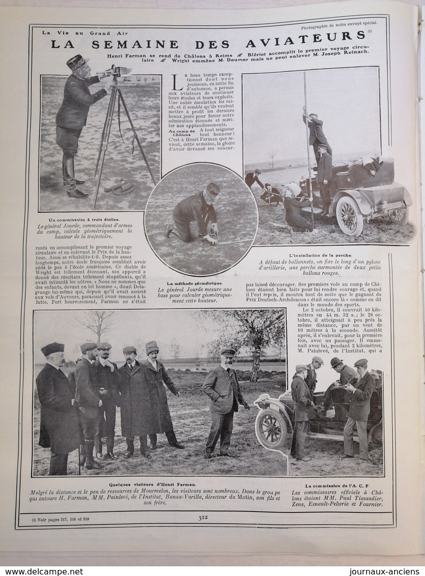 1908 LA SEMAINE DES AVIATEURS - ARTENAY - BLERIOT - HENRI FARMAN - Autres & Non Classés