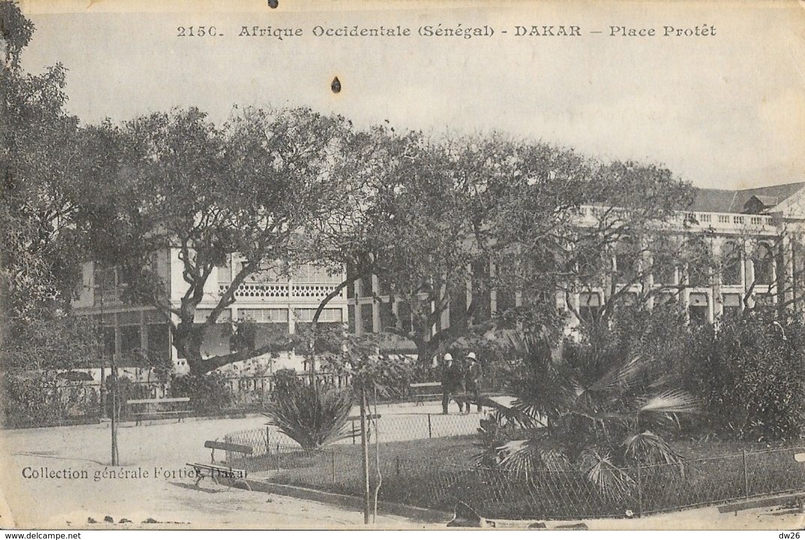 Afrique Occidentale Française: Dakar (Sénégal) - Place Protêt - Collection Fortier - Carte N° 2150 - Senegal