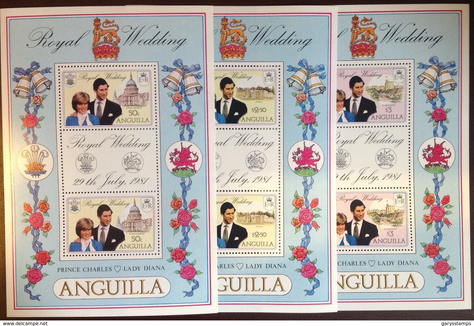 Anguilla 1981 Royal Wedding Sheetlets MNH - Anguilla (1968-...)