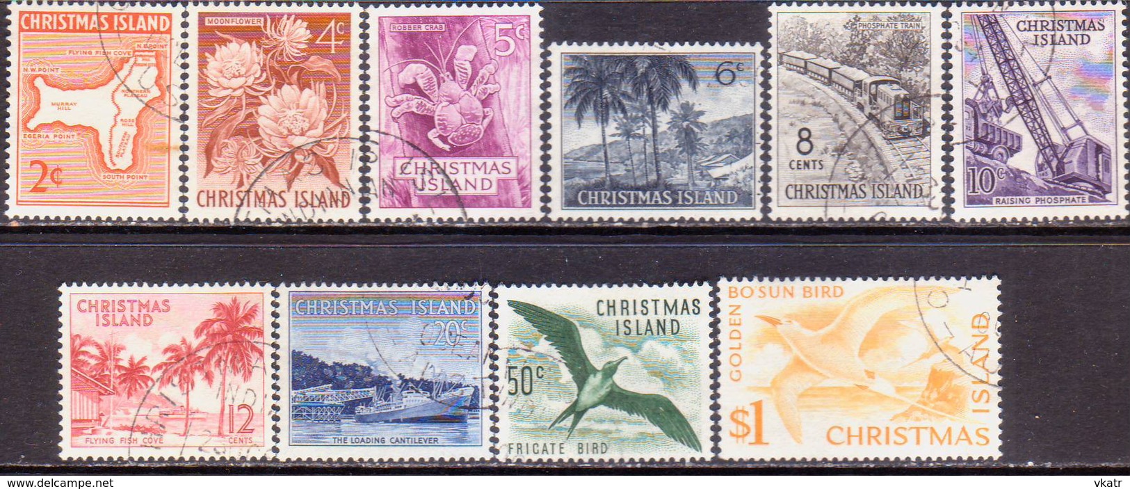 Christmas Island 1963 SG #11-20 Compl.set Used - Christmas Island