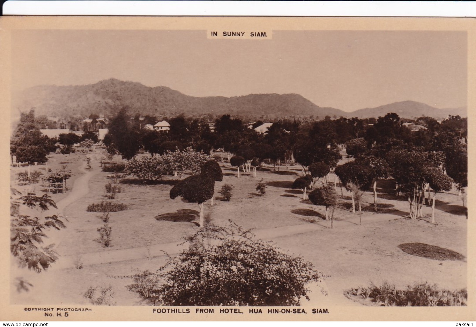 2 Cpa De HUA HIN Rocky Head & Foothills From Hotel HUA-HIN-ON-SEA Siam Thailand Thailande - Thaïlande