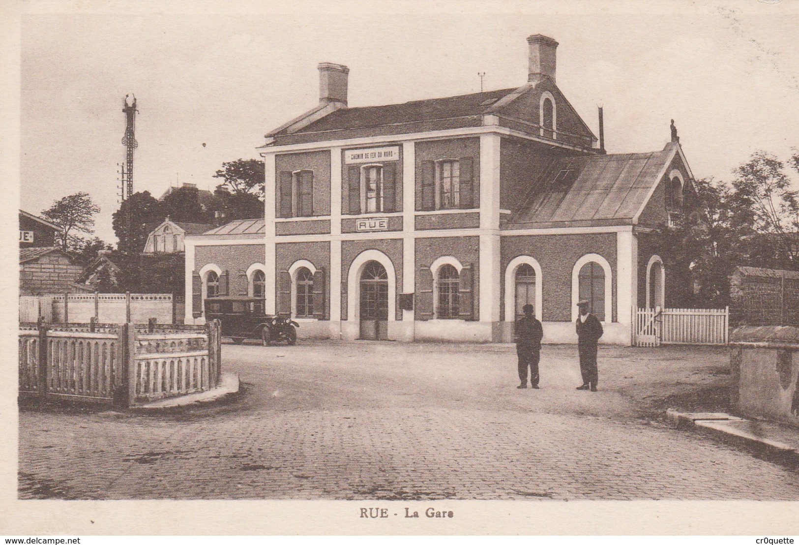 80120 RUE - GARE Vers 1935 - Rue