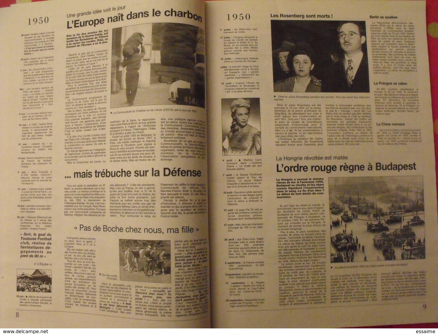 Les Années 50. Ouest-France. 1996. La Vie Quotidienne De 1950 à 1959. 4CV - History