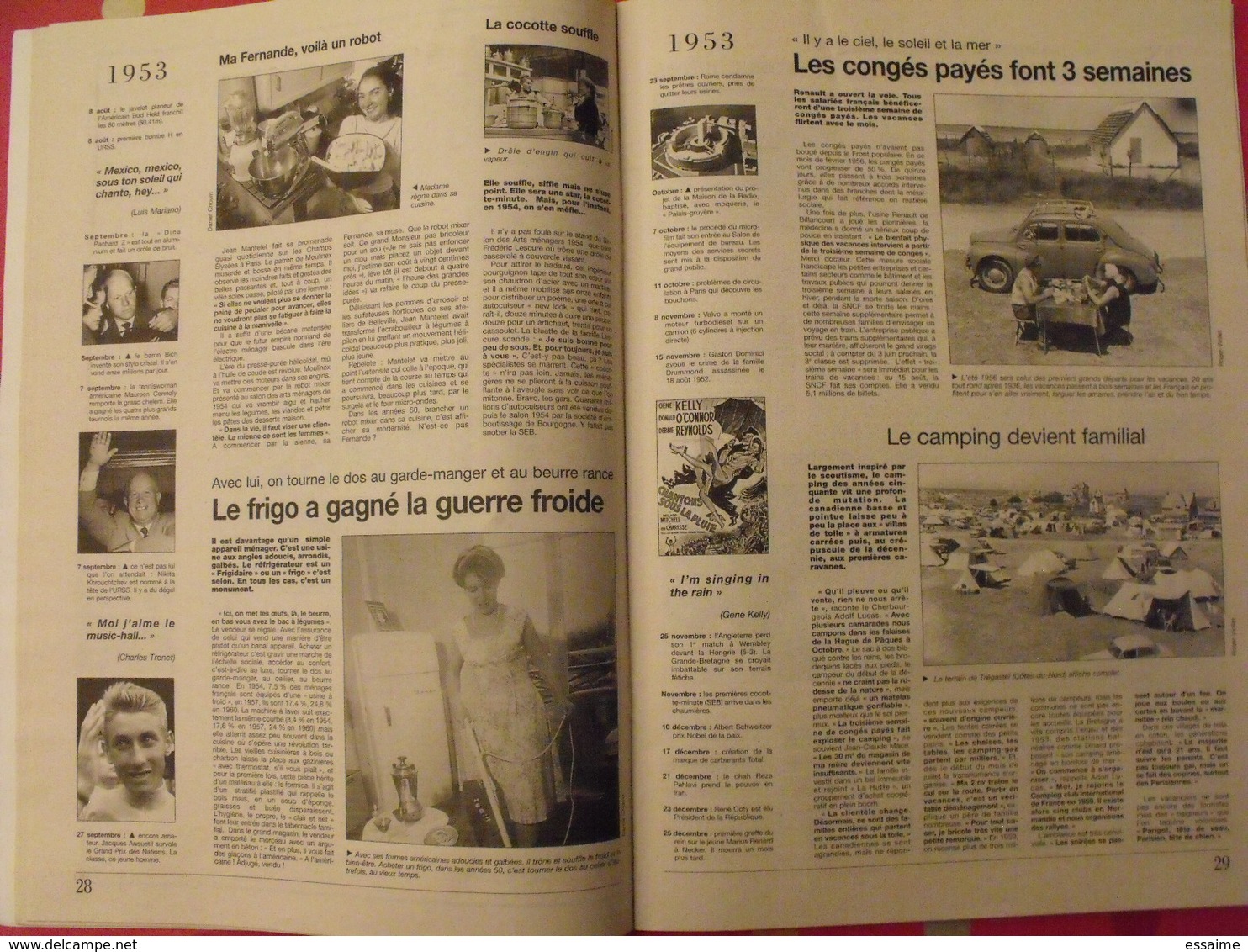 les années 50. Ouest-France. 1996. la vie quotidienne de 1950 à 1959. 4CV