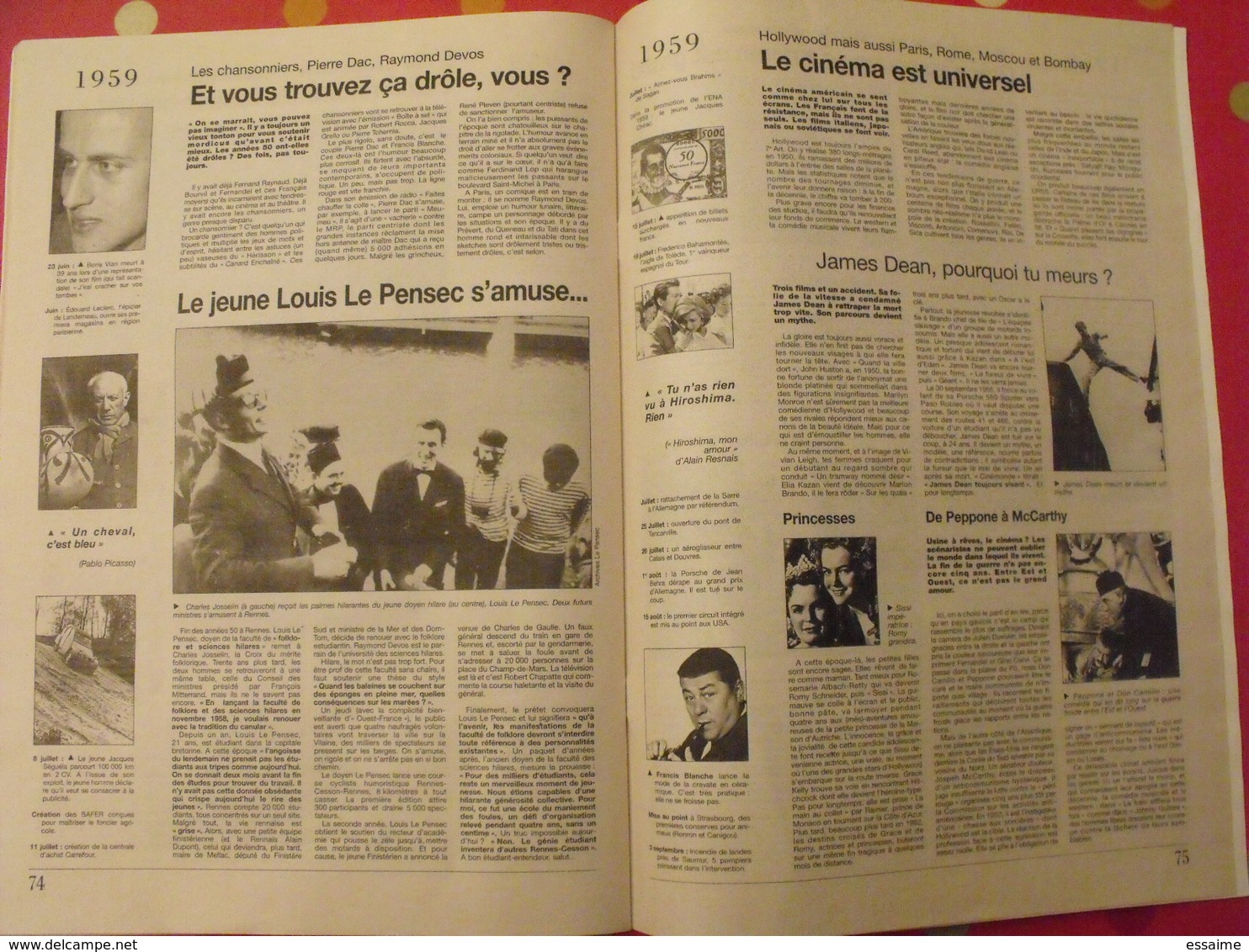 les années 50. Ouest-France. 1996. la vie quotidienne de 1950 à 1959. 4CV