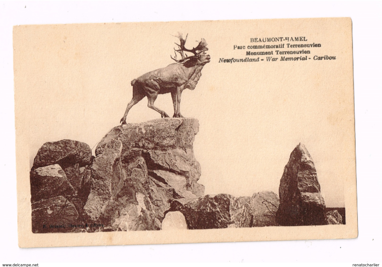 Beaumont-Hamel.Parc Commémoratif Terreneuvien. Guerre 1914/18. Militaria. - Autres & Non Classés