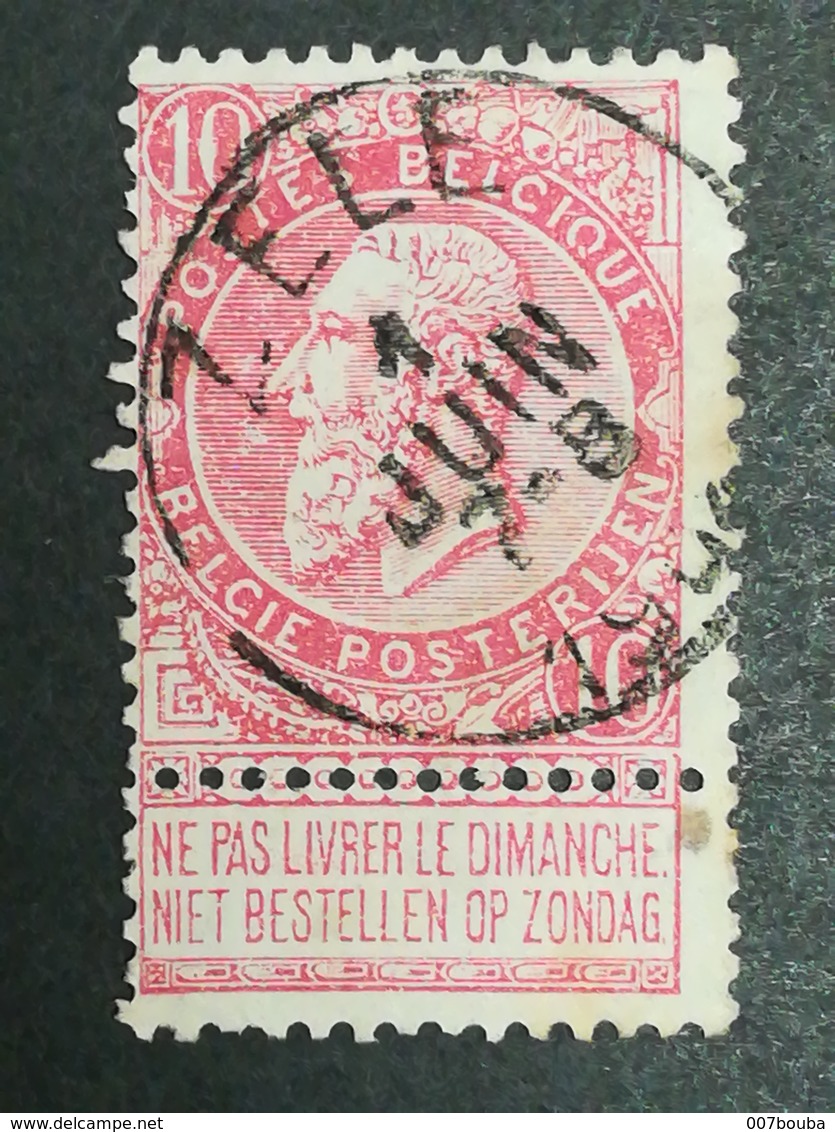 COB N ° 58 Oblitération Zele - 1893-1900 Fine Barbe