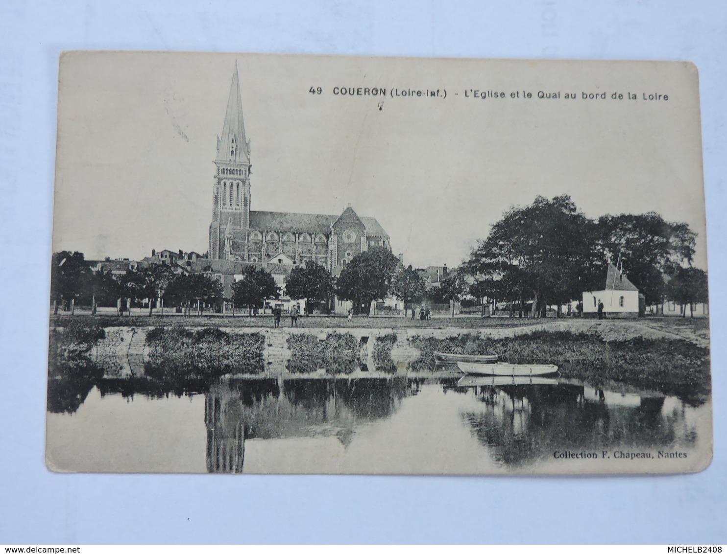 COUERON - L'Eglise Et Le Quai Au Bord De La Loire  Ref 0297 - Autres & Non Classés