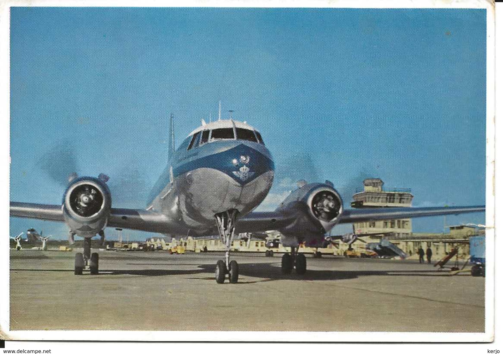 POSTKAART  NEDERLAND KLM (convair Liner 240 ) - Other & Unclassified