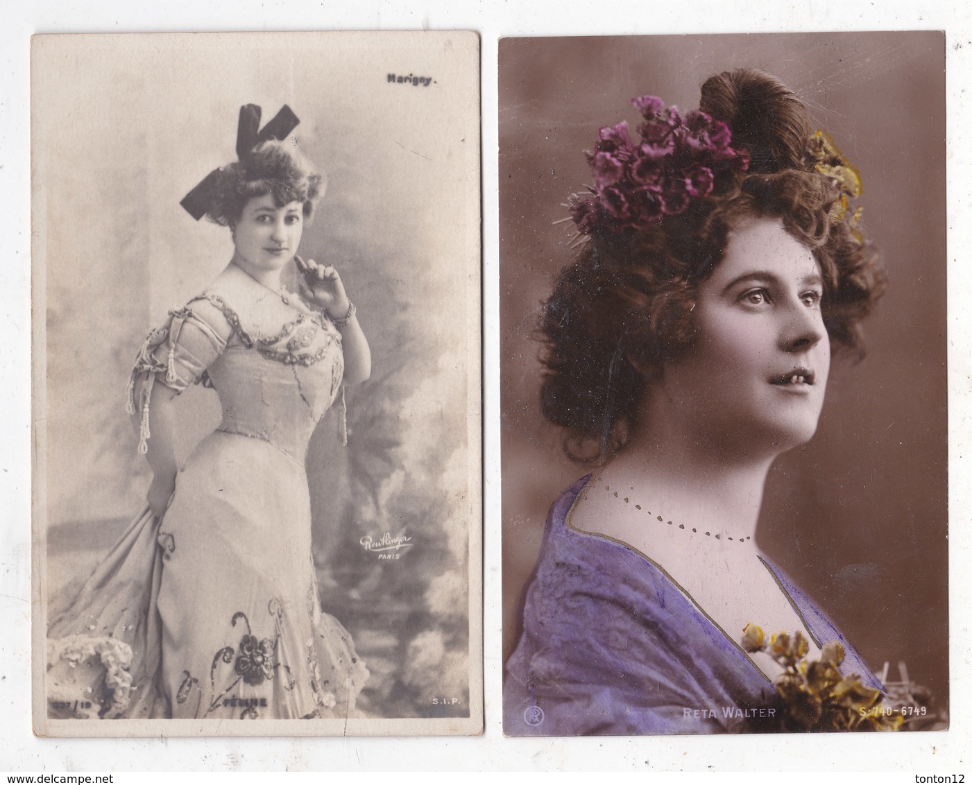 2 Cartes  Postale Femme - Femmes