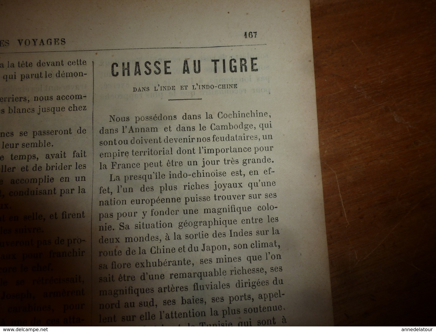 1883 JdV : Jeu du ririki aux îles Fidji; Chasse au tigre en Inde et Indochine;etc  (document en très mauvais état)