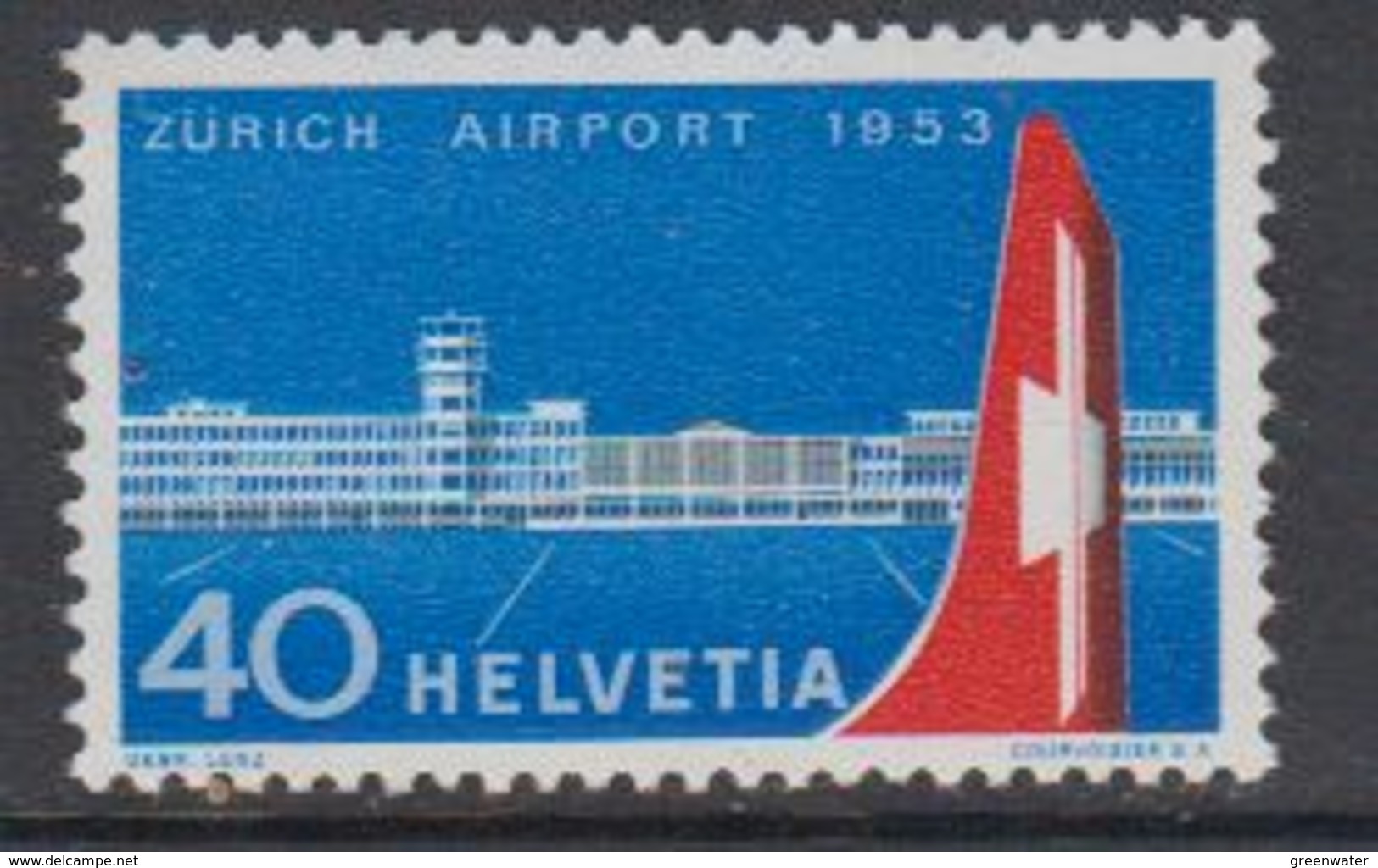 Switzerland 1953 Zurich Airport 1v ** Mnh (42214) - Ongebruikt