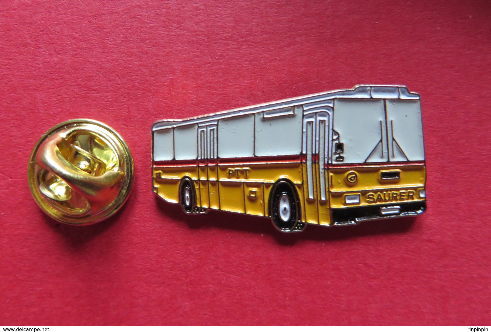 Pin's,Car,Bus,PTT, SAURER,Postauto,Suisse,limitée No 0892 - Transports