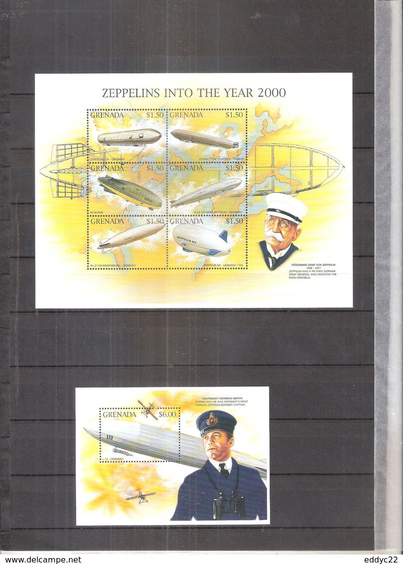 Zeppelins - 2 Blocs  De Grenada - XX/MNH (à Voir) - Zeppelins