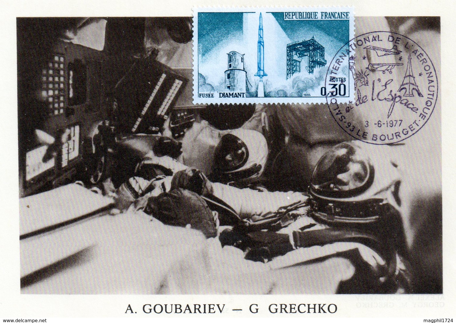 Carte 1er Jour  Soyouz 17   (14-1--1975)-  Alexei A. Goubariev Georgy M. Crechko. - Espace